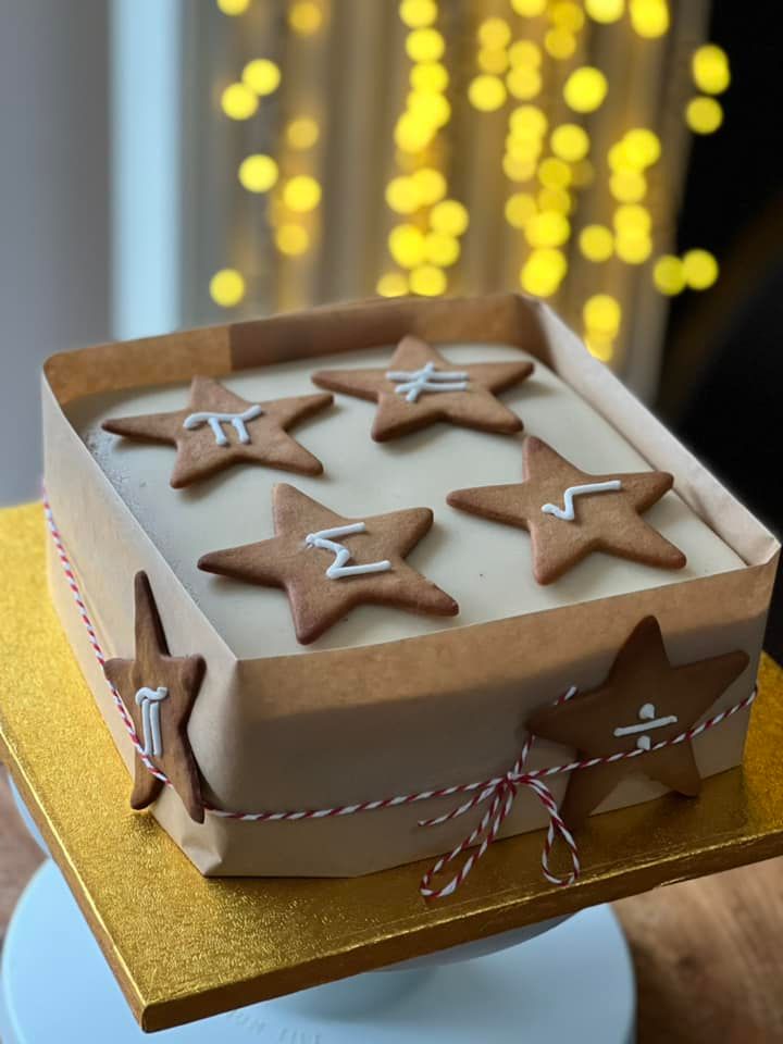 Biscuits with maths symbols