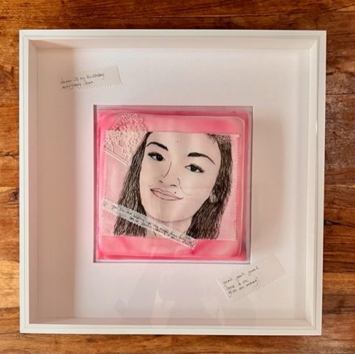 Kit's framed cake